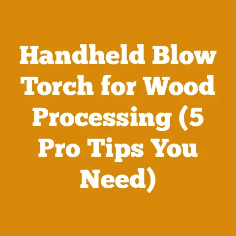 Handheld Blow Torch for Wood Processing (5 Pro Tips You Need)