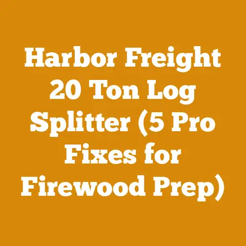 Harbor Freight 20 Ton Log Splitter (5 Pro Fixes for Firewood Prep)