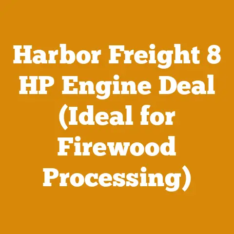 Harbor Freight 8 HP Engine Deal (Ideal for Firewood Processing)
