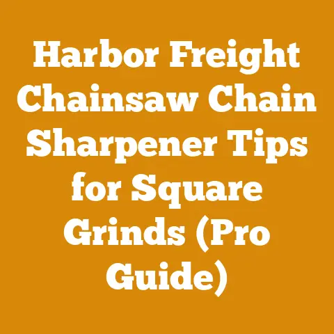 Harbor Freight Chainsaw Chain Sharpener Tips for Square Grinds (Pro Guide)