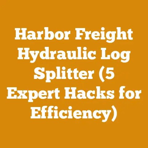 Harbor Freight Hydraulic Log Splitter (5 Expert Hacks for Efficiency)
