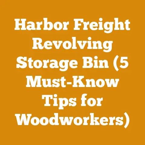 Harbor Freight Revolving Storage Bin (5 Must-Know Tips for Woodworkers)