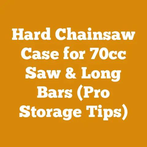 Hard Chainsaw Case for 70cc Saw & Long Bars (Pro Storage Tips)