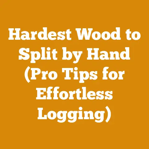 Hardest Wood to Split by Hand (Pro Tips for Effortless Logging)