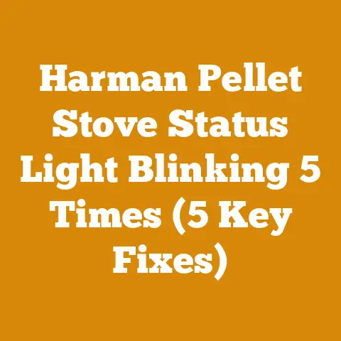Harman Pellet Stove Status Light Blinking 5 Times (5 Key Fixes)