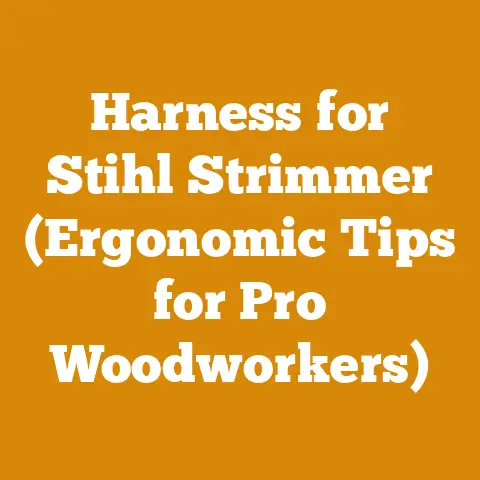 Harness for Stihl Strimmer (Ergonomic Tips for Pro Woodworkers)