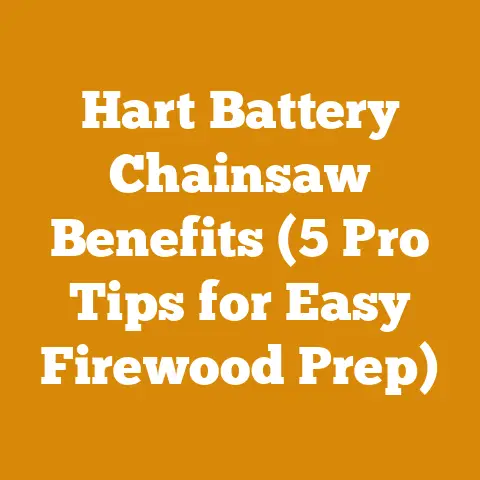 Hart Battery Chainsaw Benefits (5 Pro Tips for Easy Firewood Prep)