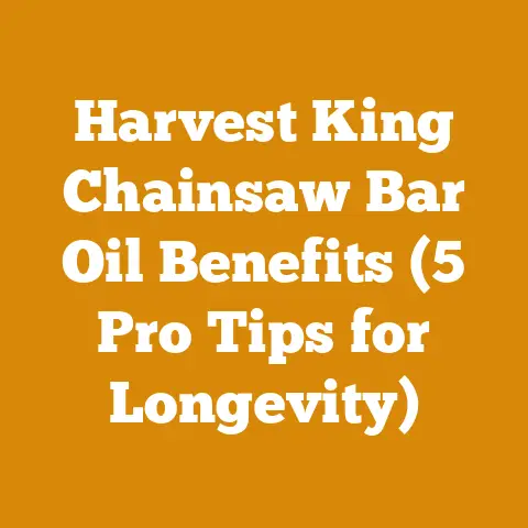 Harvest King Chainsaw Bar Oil Benefits (5 Pro Tips for Longevity)