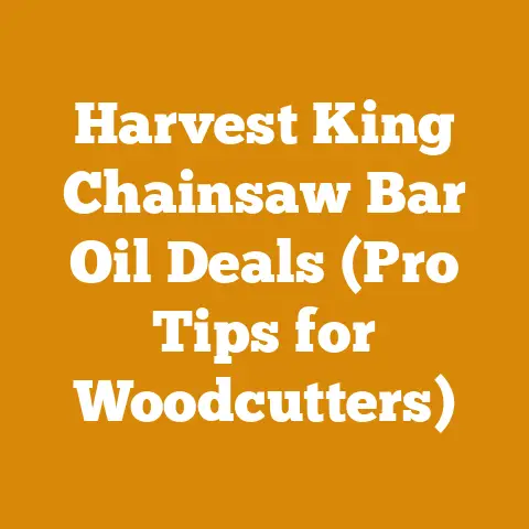 Harvest King Chainsaw Bar Oil Deals (Pro Tips for Woodcutters)