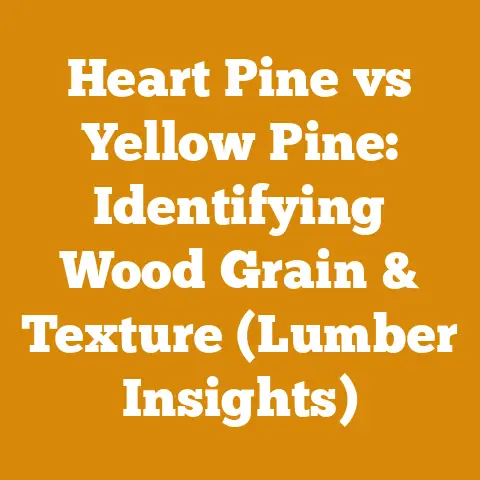 Heart Pine vs Yellow Pine: Identifying Wood Grain & Texture (Lumber Insights)