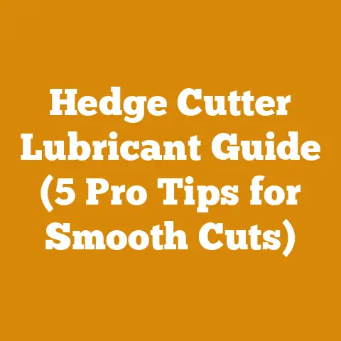Hedge Cutter Lubricant Guide (5 Pro Tips for Smooth Cuts)