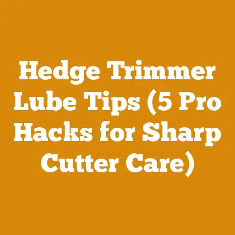 Hedge Trimmer Lube Tips (5 Pro Hacks for Sharp Cutter Care)