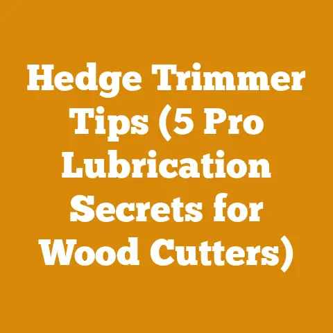 Hedge Trimmer Tips (5 Pro Lubrication Secrets for Wood Cutters)
