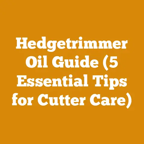 Hedgetrimmer Oil Guide (5 Essential Tips for Cutter Care)
