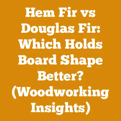 Hem Fir vs Douglas Fir: Which Holds Board Shape Better? (Woodworking Insights)