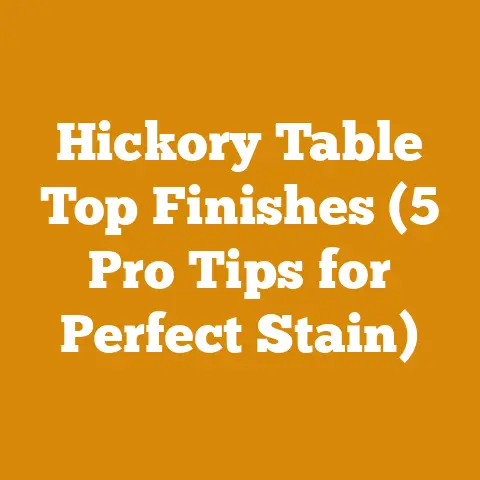 Hickory Table Top Finishes (5 Pro Tips for Perfect Stain)