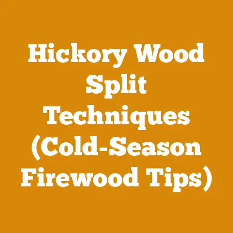 Hickory Wood Split Techniques (Cold-Season Firewood Tips)