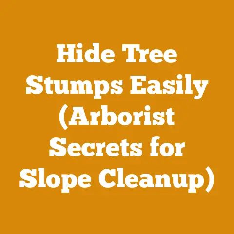 Hide Tree Stumps Easily (Arborist Secrets for Slope Cleanup)