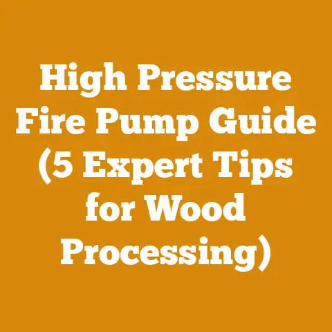 High Pressure Fire Pump Guide (5 Expert Tips for Wood Processing)