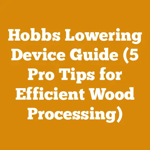 Hobbs Lowering Device Guide (5 Pro Tips for Efficient Wood Processing)