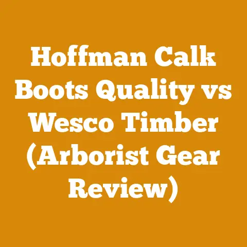 Hoffman Calk Boots Quality vs Wesco Timber (Arborist Gear Review)