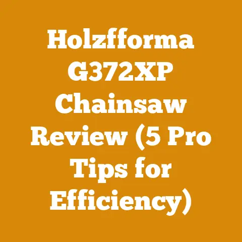 Holzfforma G372XP Chainsaw Review (5 Pro Tips for Efficiency)