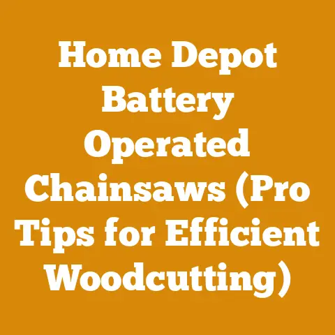 Home Depot Battery Operated Chainsaws (Pro Tips for Efficient Woodcutting)