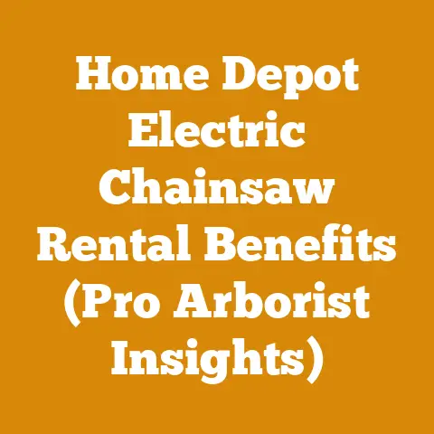 Home Depot Electric Chainsaw Rental Benefits (Pro Arborist Insights)
