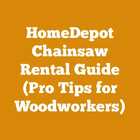 HomeDepot Chainsaw Rental Guide (Pro Tips for Woodworkers)