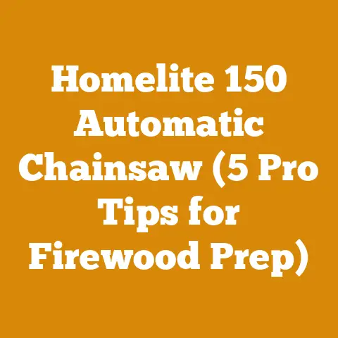 Homelite 150 Automatic Chainsaw (5 Pro Tips for Firewood Prep)