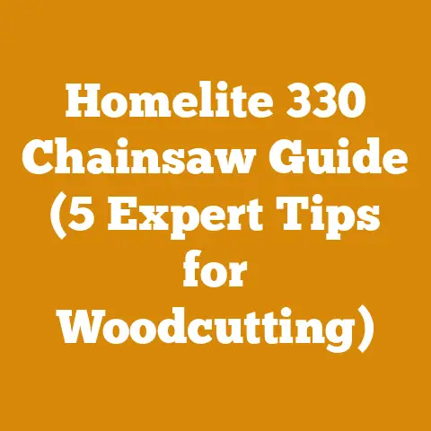 Homelite 330 Chainsaw Guide (5 Expert Tips for Woodcutting)