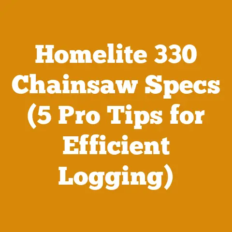 Homelite 330 Chainsaw Specs (5 Pro Tips for Efficient Logging)