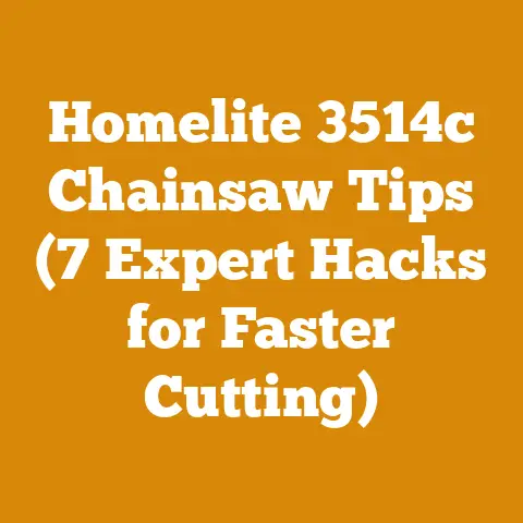 Homelite 3514c Chainsaw Tips (7 Expert Hacks for Faster Cutting)