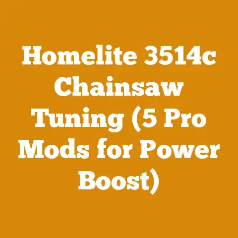 Homelite 3514c Chainsaw Tuning (5 Pro Mods for Power Boost)