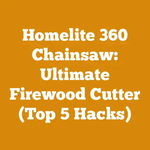 Homelite 360 Chainsaw: Ultimate Firewood Cutter (Top 5 Hacks)