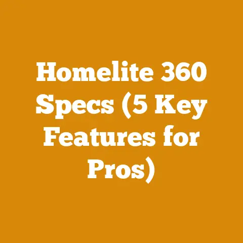 Homelite 360 Specs (5 Key Features for Pros)