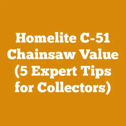 Homelite C-51 Chainsaw Value (5 Expert Tips for Collectors)