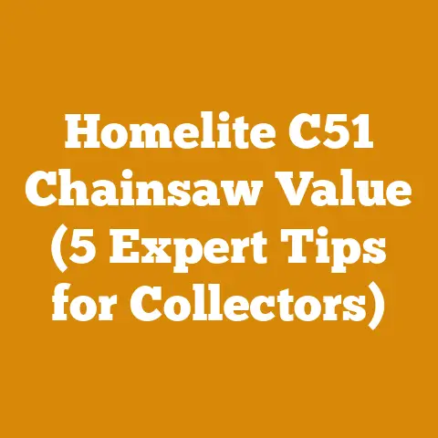 Homelite C51 Chainsaw Value (5 Expert Tips for Collectors)