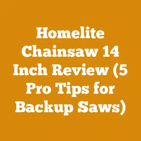 Homelite Chainsaw 14 Inch Review (5 Pro Tips for Backup Saws)