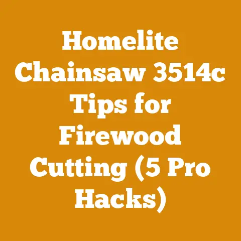 Homelite Chainsaw 3514c Tips for Firewood Cutting (5 Pro Hacks)