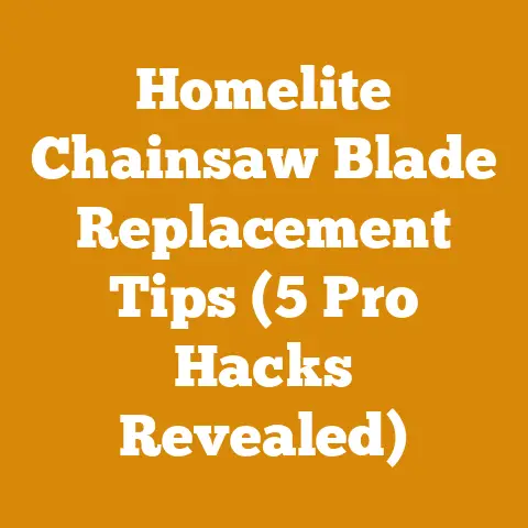 Homelite Chainsaw Blade Replacement Tips (5 Pro Hacks Revealed)