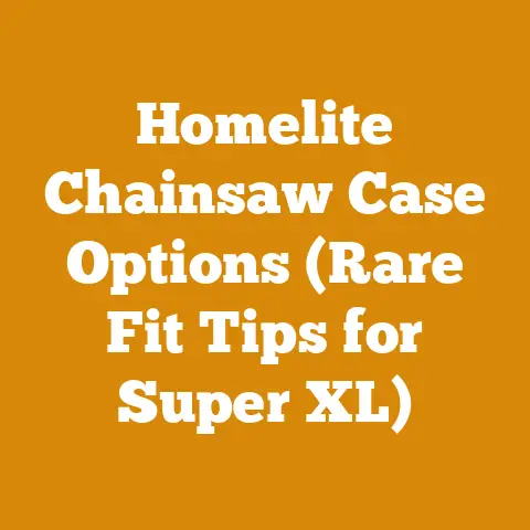 Homelite Chainsaw Case Options (Rare Fit Tips for Super XL)