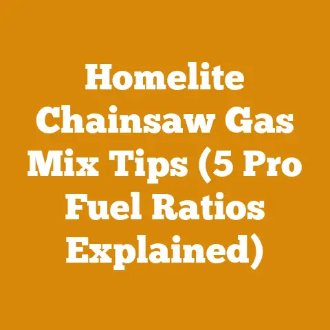Homelite Chainsaw Gas Mix Tips (5 Pro Fuel Ratios Explained)