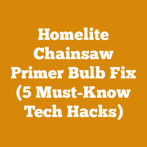 Homelite Chainsaw Primer Bulb Fix (5 Must-Know Tech Hacks)