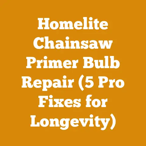Homelite Chainsaw Primer Bulb Repair (5 Pro Fixes for Longevity)