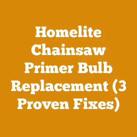 Homelite Chainsaw Primer Bulb Replacement (3 Proven Fixes)