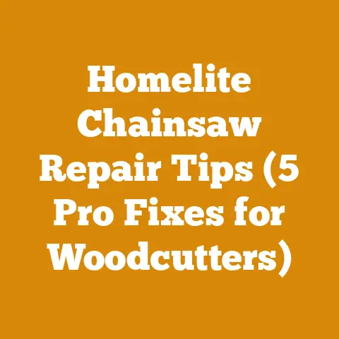 Homelite Chainsaw Repair Tips (5 Pro Fixes for Woodcutters)