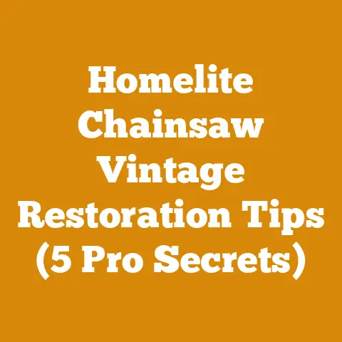 Homelite Chainsaw Vintage Restoration Tips (5 Pro Secrets)