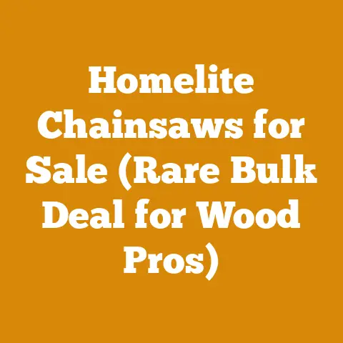 Homelite Chainsaws for Sale (Rare Bulk Deal for Wood Pros)