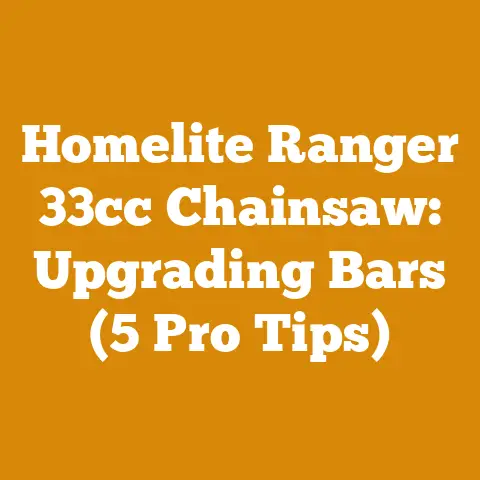 Homelite Ranger 33cc Chainsaw: Upgrading Bars (5 Pro Tips)